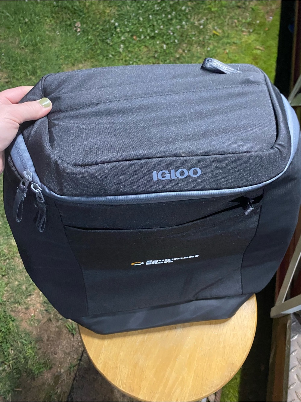 Igloo Black and Gray Soft Cooler Backpack